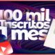 100 Mil Inscritos em 1 Mês no Youtube