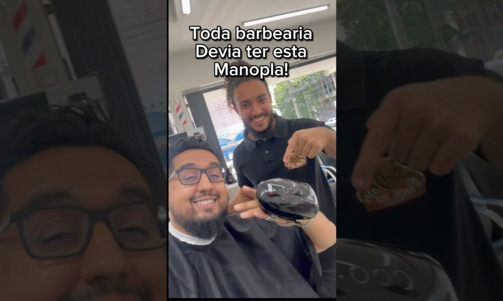 Esta manopla deveria ter em toda barbearia