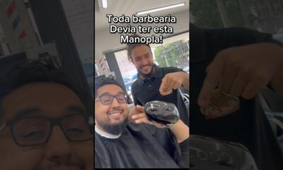 Esta manopla deveria ter em toda barbearia