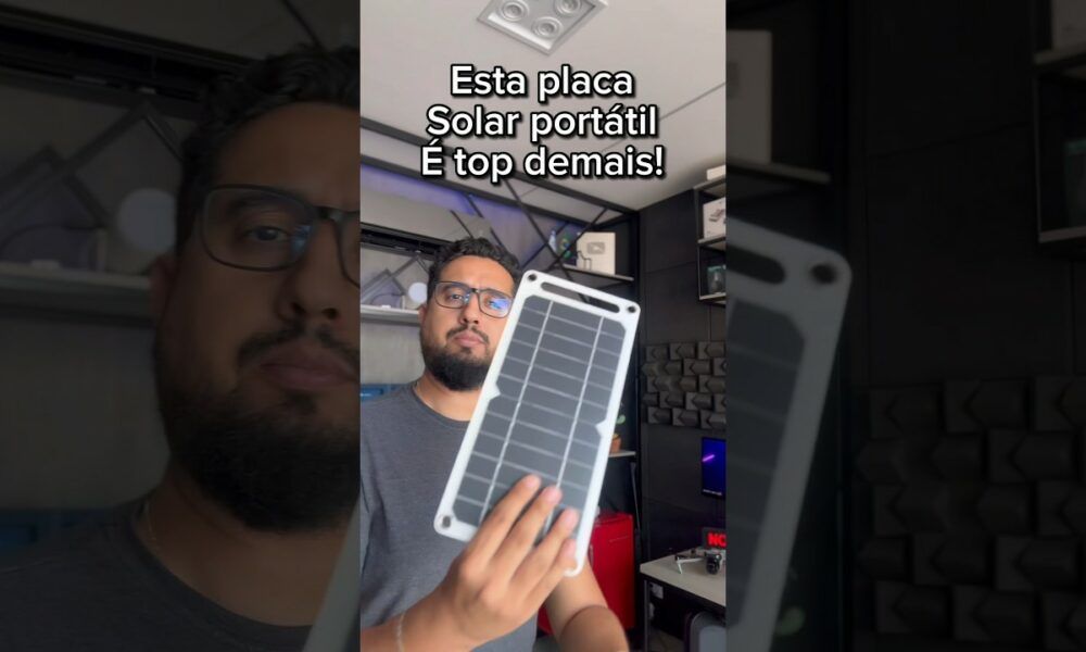 Esta placa solar é top demais!