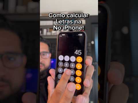 Como fazer mágica das letras e números na calculadora do iPhone