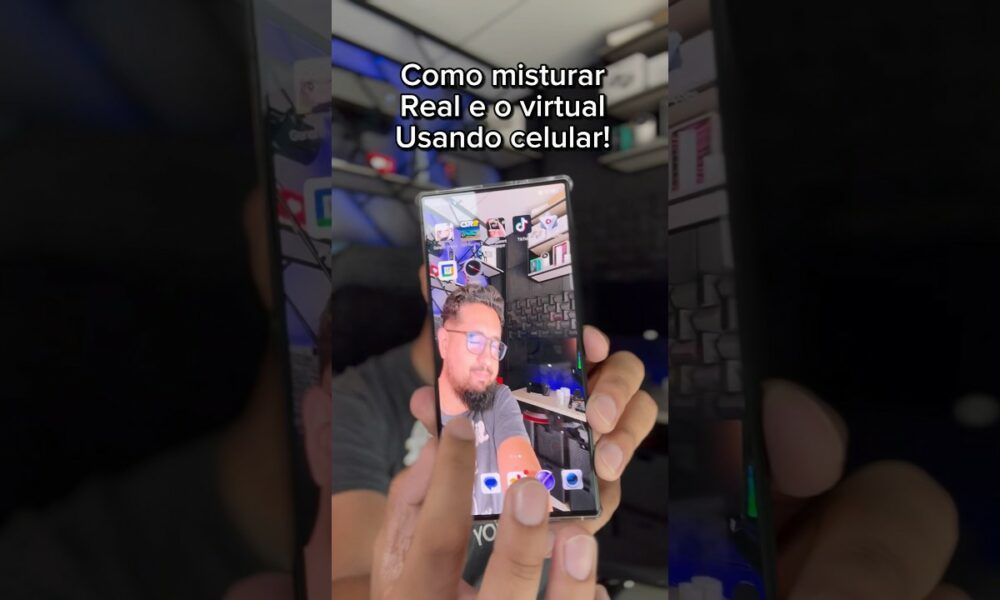 Como misturar real e virtual com celular igual óculos VR