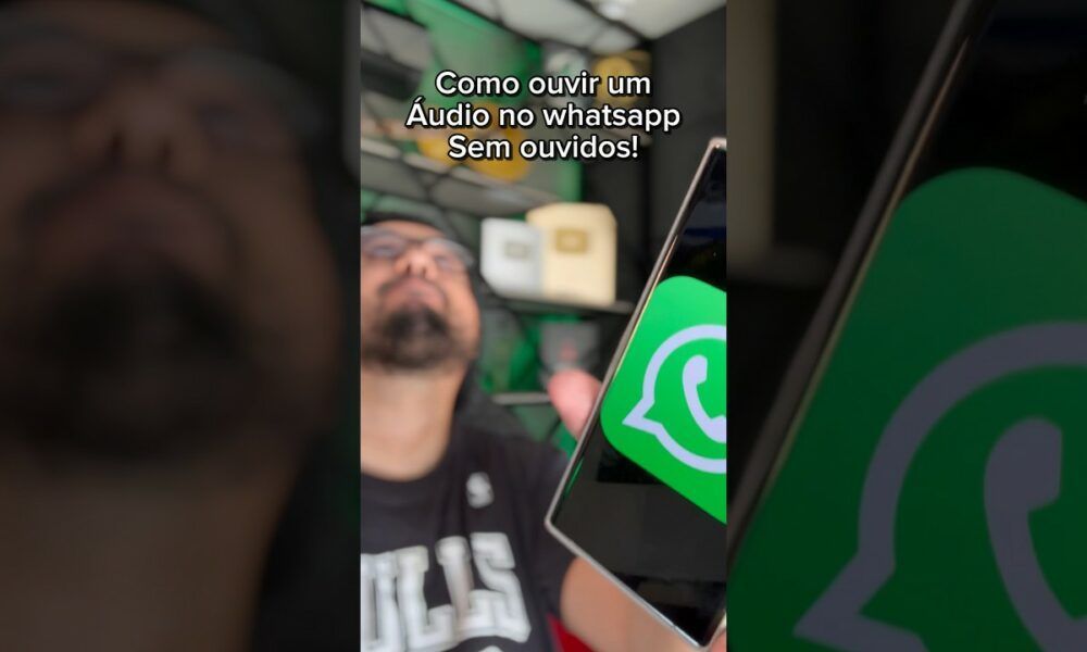 Como ouvir um áudio no WhatsApp sem dar play